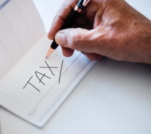 Tax Written on Paper