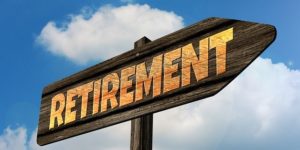 Street Sign that reads Retirement