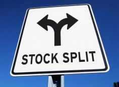 Stock Splits Sign