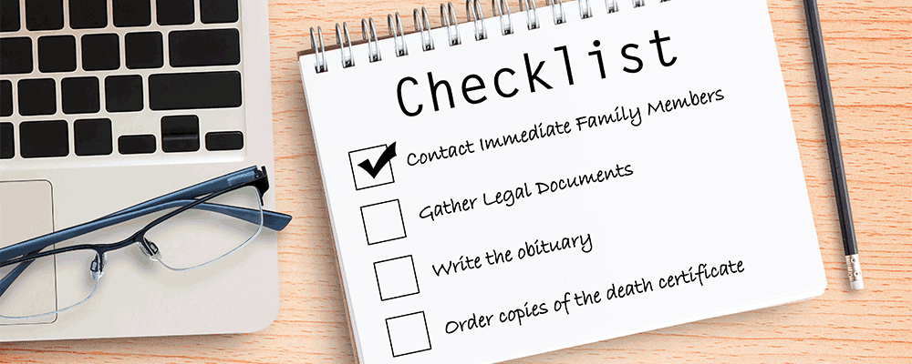 estate planning checklist for after death