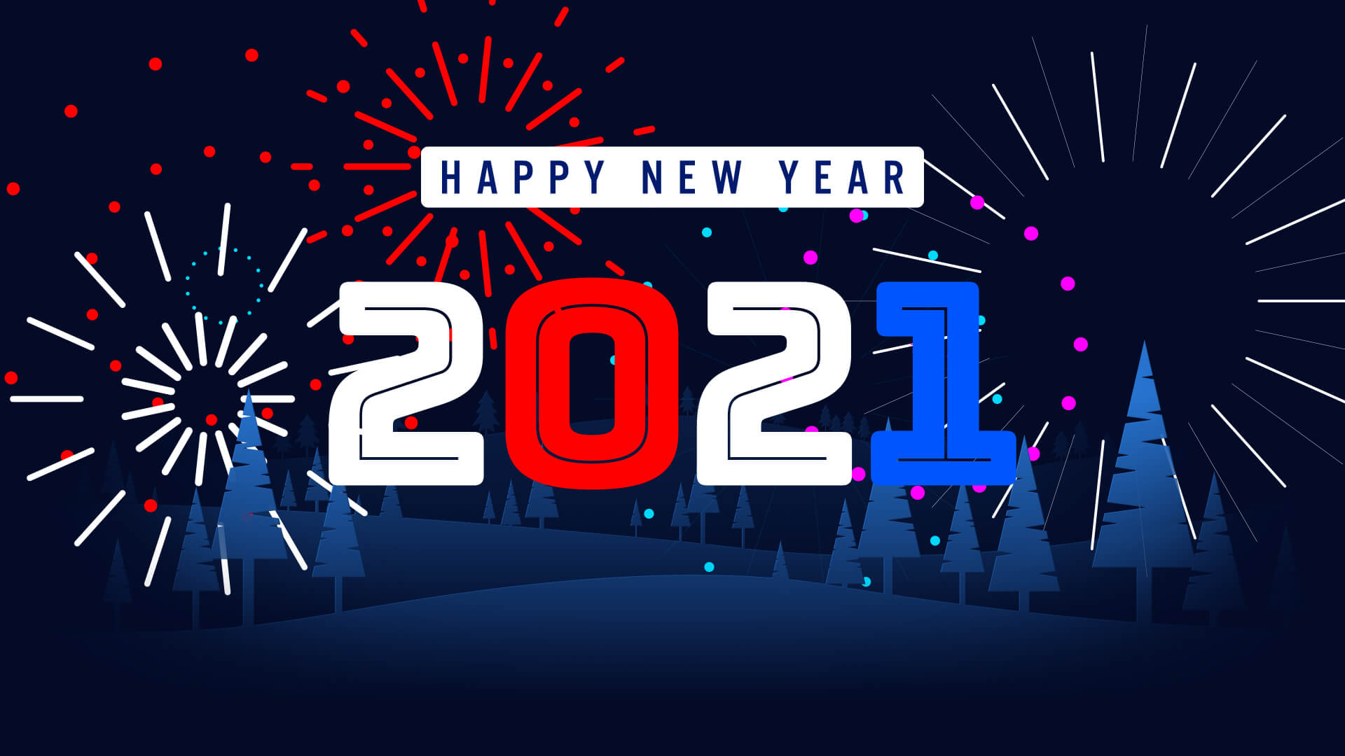 2021 fireworks happy new year