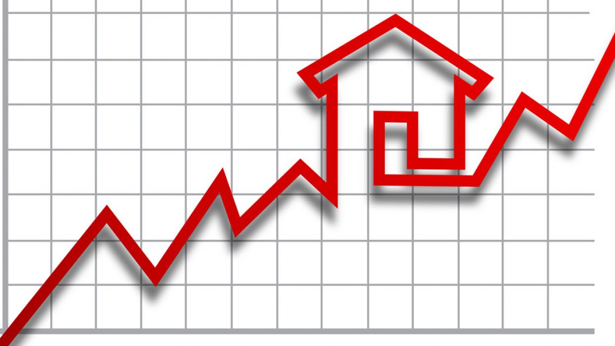 graph of housing market rising